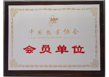 Membership Certificate of China Tungsten Industry Association
